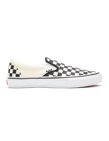 Skate Slip-On Checkerboard Black/Off White Shoes À commander