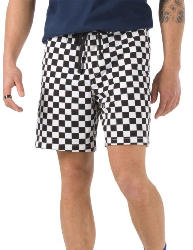 Range Relaxed Checkerboard Elastic Shorts store